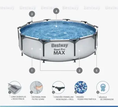 Piscina estructural redonda Bestway Steel Pro Max 366cm - miniatura 3