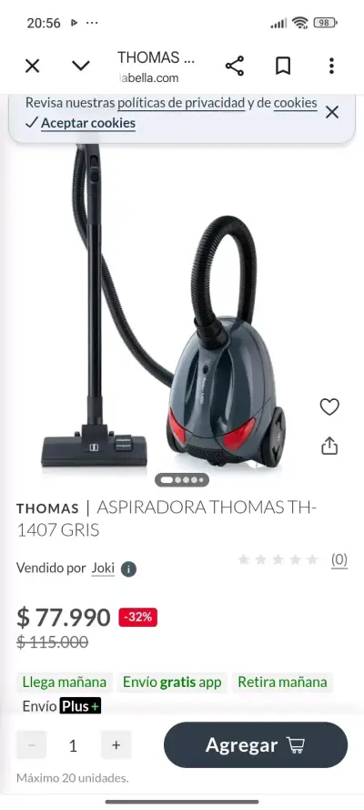Aspiradora Thomas Pet & Family 1400W - miniatura 6