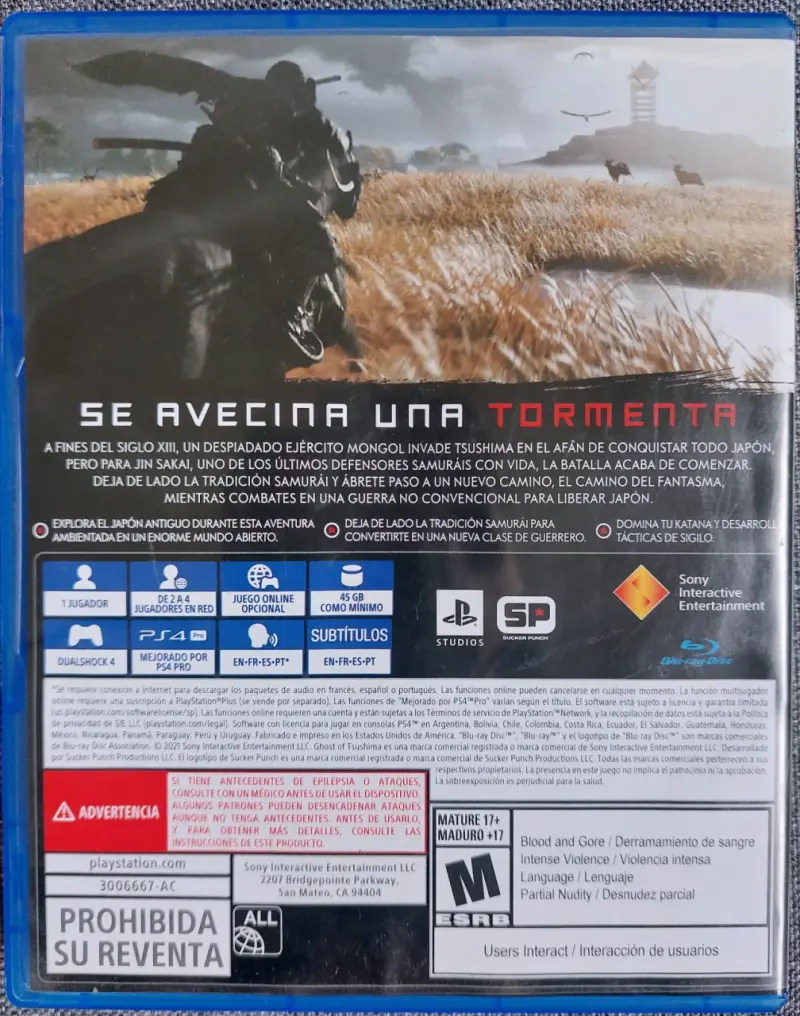 Juego PS4 Ghost of Tsushima en buen estado - 2