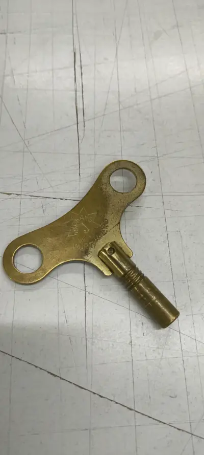 Reloj de pared antiguo de madera con péndulo - miniatura 4