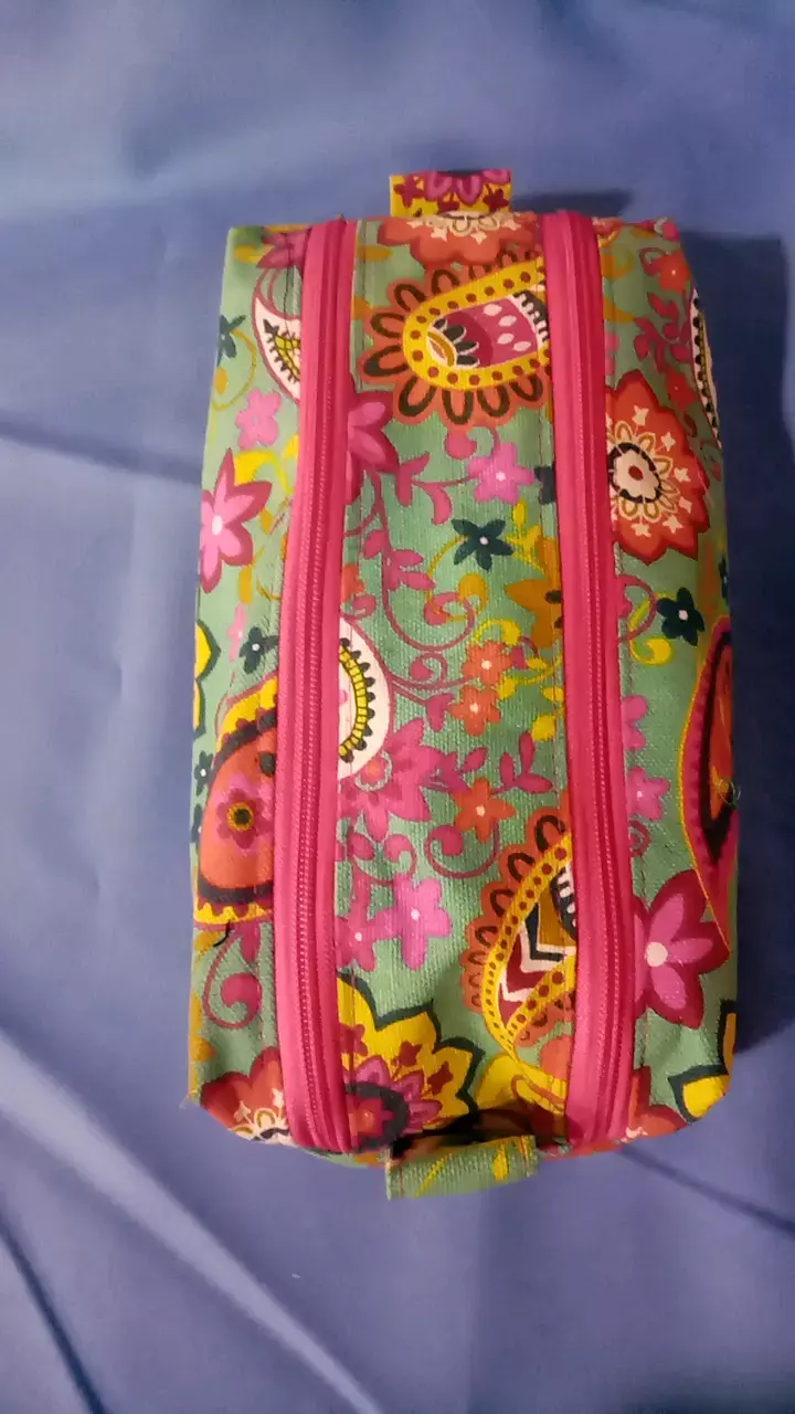 Estuche de Tela lona con Diseño Floral Colorido - 2