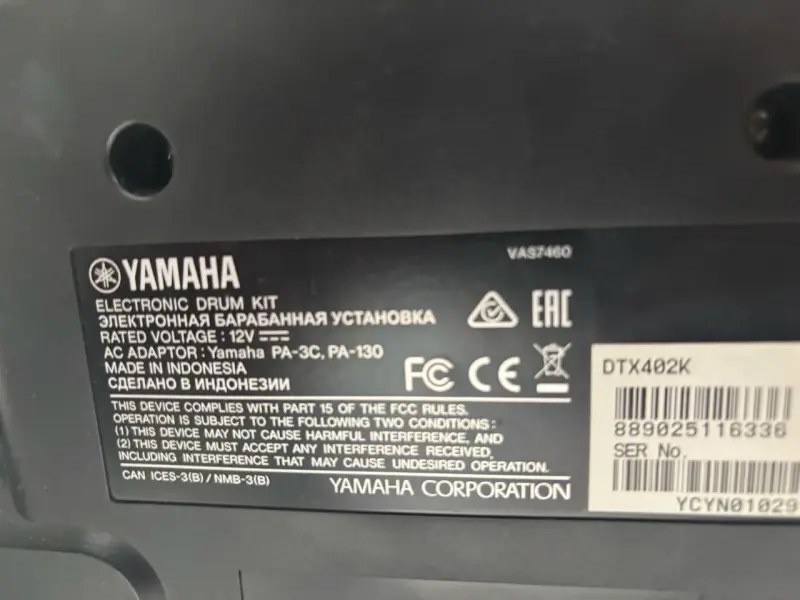 Batería Electrónica Yamaha DTX420k con Pedal - 6