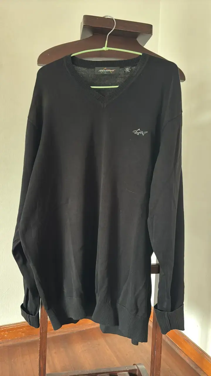 Suéter negro Greg Norman de hombre - 1