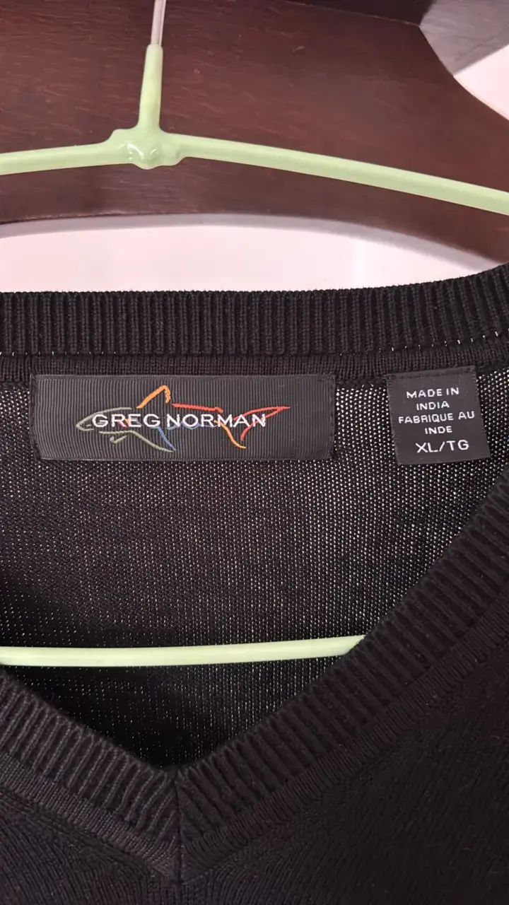 Suéter negro Greg Norman de hombre - 2