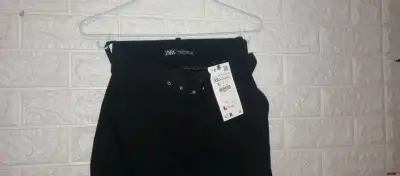 Pantalones negros de tiro alto Zara XS - miniatura 1