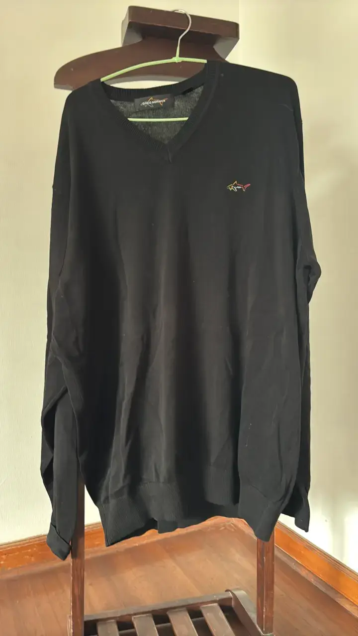 Suéter negro Greg Norman de hombre - 1