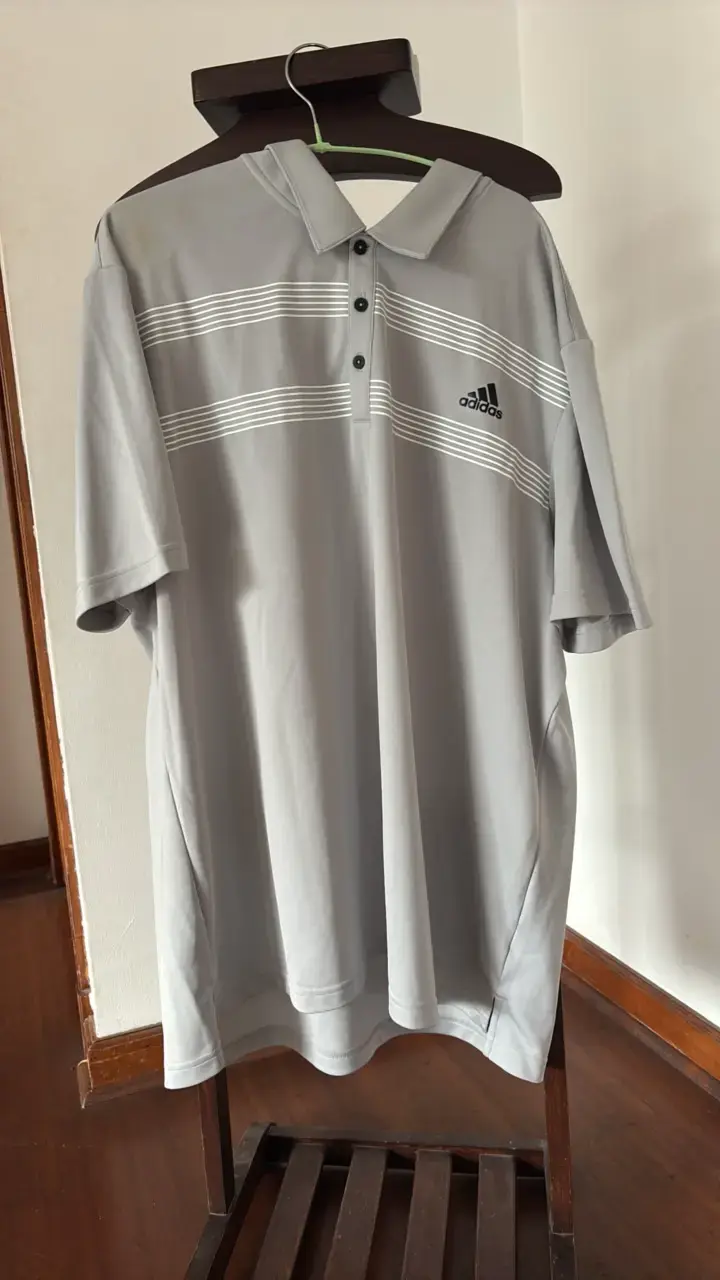 Polera de golf gris Adidas 2XL - 1
