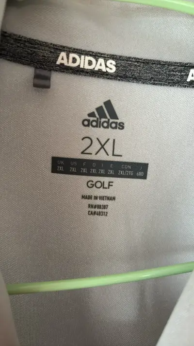 Polera de golf gris Adidas 2XL - miniatura 2