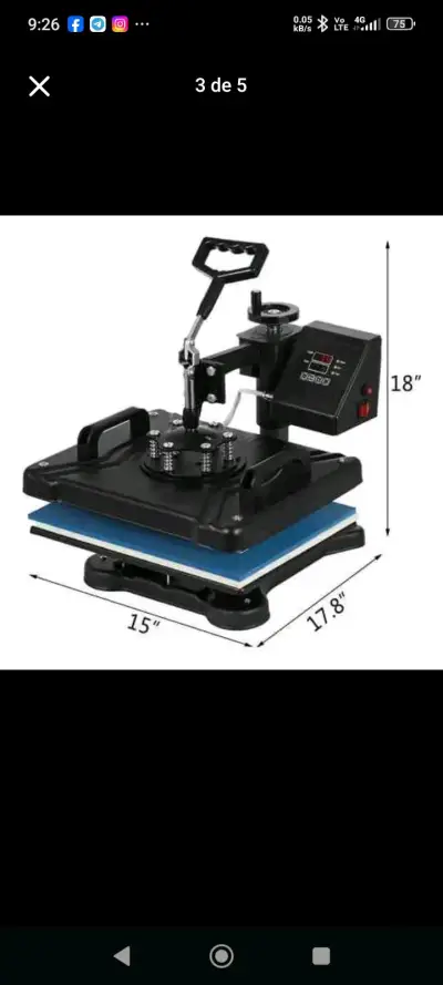 Máquina de Sublimación 8 en 1 Multifuncional - miniatura 3