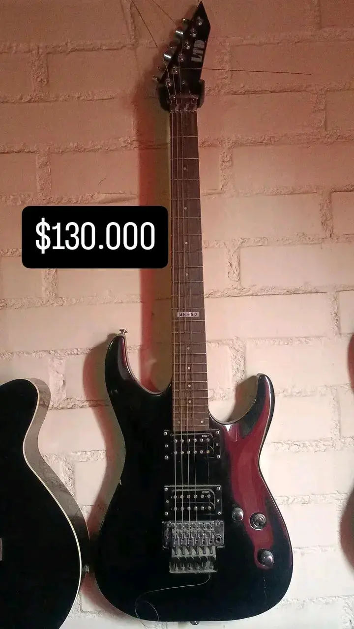 Guitarra eléctrica LTD MH-150 negra