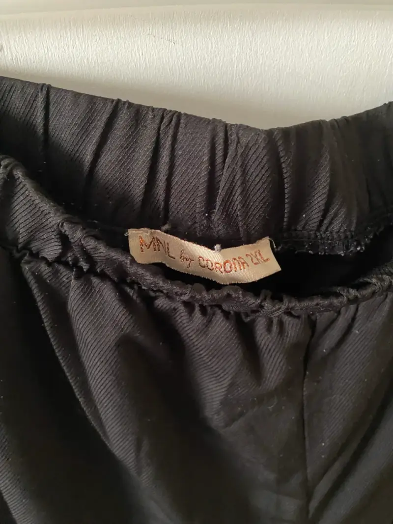 Pantalones de tela negros de mujer talla 2XL - 2