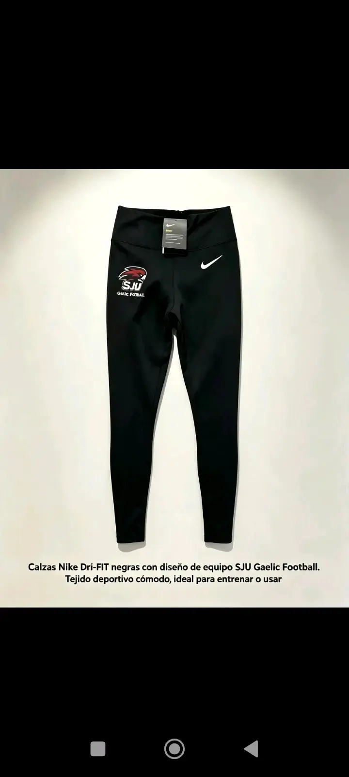 Calzas deportivas Nike Dri-FIT gris y verde - 3