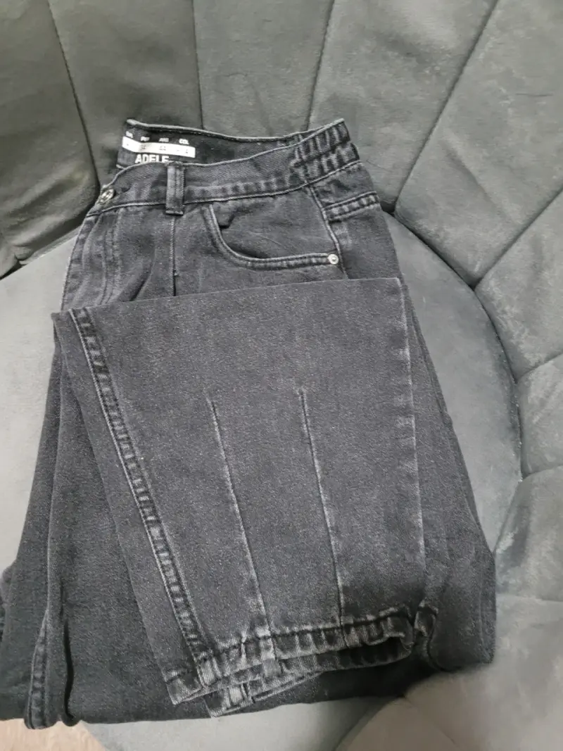 Jeans negros para mujer talla grande - 1