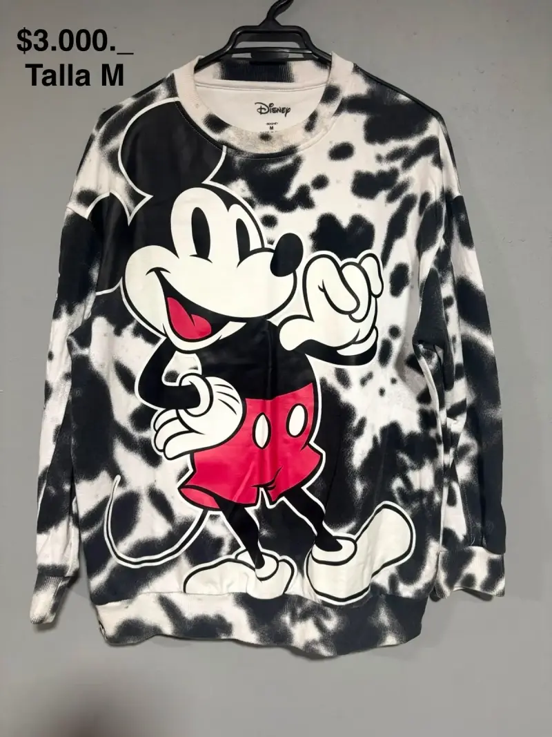 Polerón Disney Mickey Mouse tie-dye talla M - 1