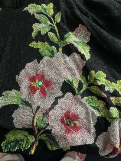Suéter de cuello alto Desigual con diseño floral - miniatura 4