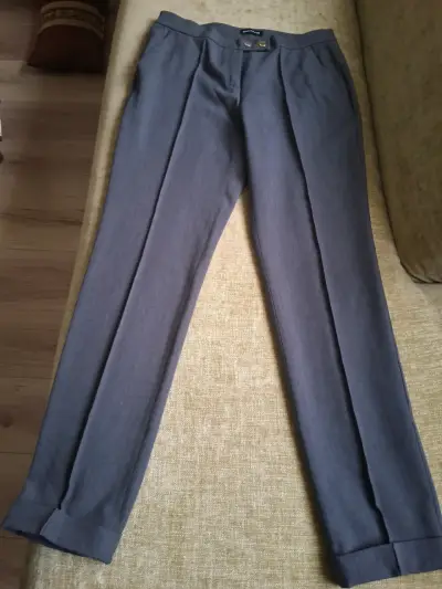 Pantalones de vestir grises Diana Gallesi para mujer - miniatura 2