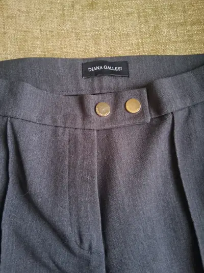 Pantalones de vestir grises Diana Gallesi para mujer - miniatura 3