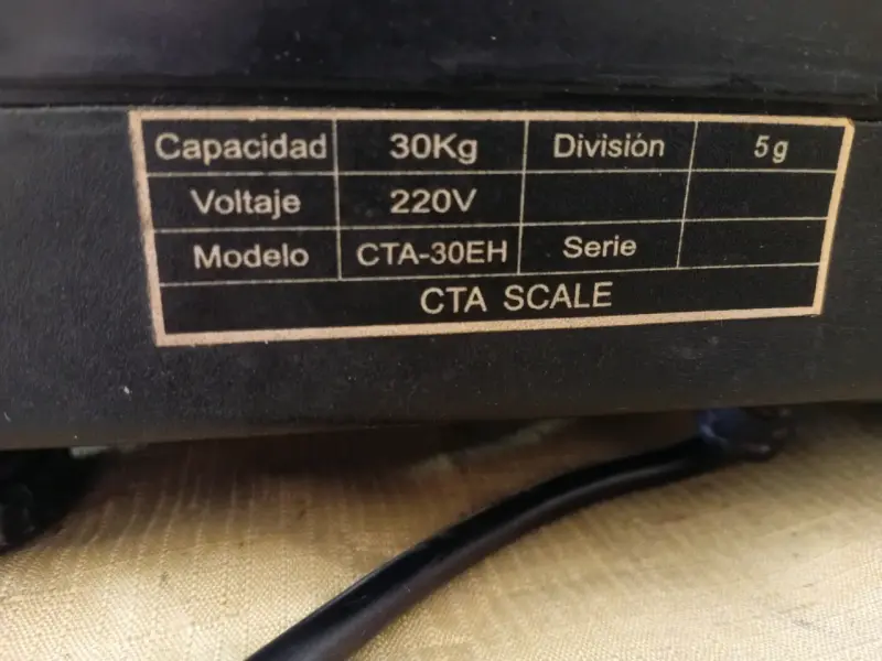 Balanza digital CTA 30Kg para comercio - 2