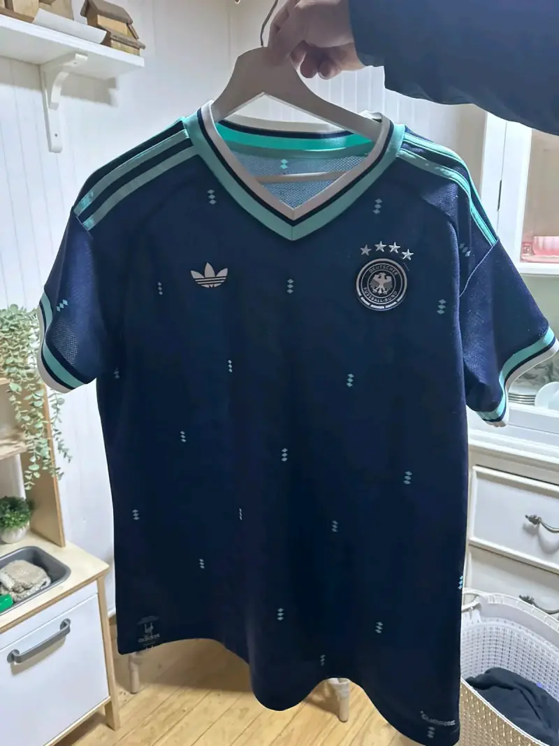 Camiseta Adidas Alemania Retro Azul Talla XL - 1