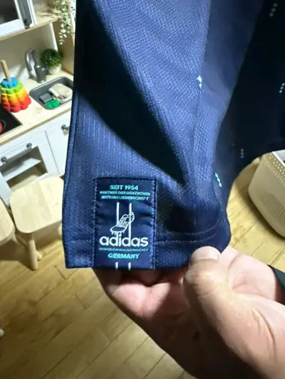 Camiseta Adidas Alemania Retro Azul Talla XL - miniatura 2