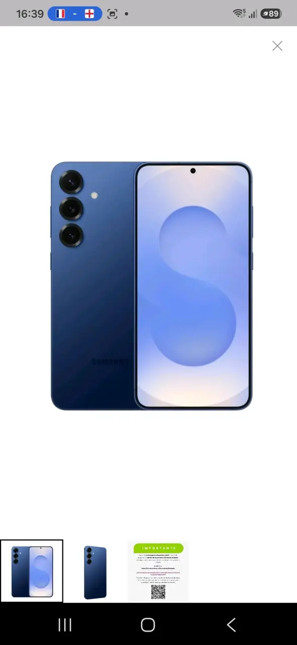 Samsung Galaxy S25 Plus 256GB Azul Titanio - 2