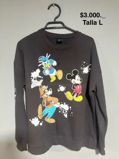 Polerón Disney con personajes talla L - miniatura 1