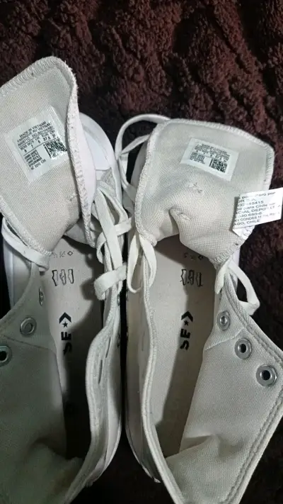 Zapatillas Converse All Star blancas de lona - miniatura 2