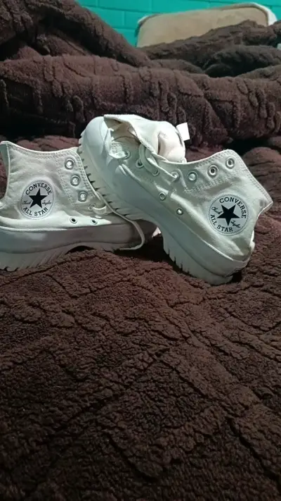 Zapatillas Converse All Star blancas de lona - miniatura 3