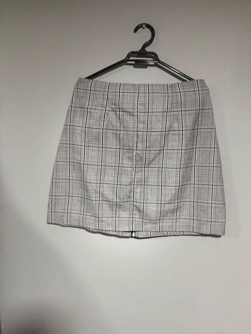 Falda a cuadros gris con cinturón Sybilla talla 2XL - 2