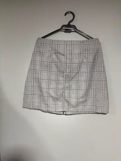 Falda a cuadros gris con cinturón Sybilla talla 2XL - miniatura 2