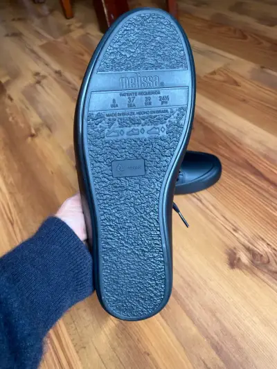 Zapatillas negras de goma Melissa - miniatura 4