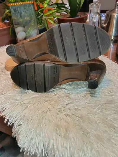 Botines de cuero marrón con hebillas - miniatura 5