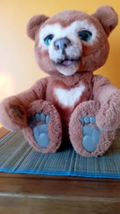 Peluche de oso marrón con ojos grandes - miniatura 3