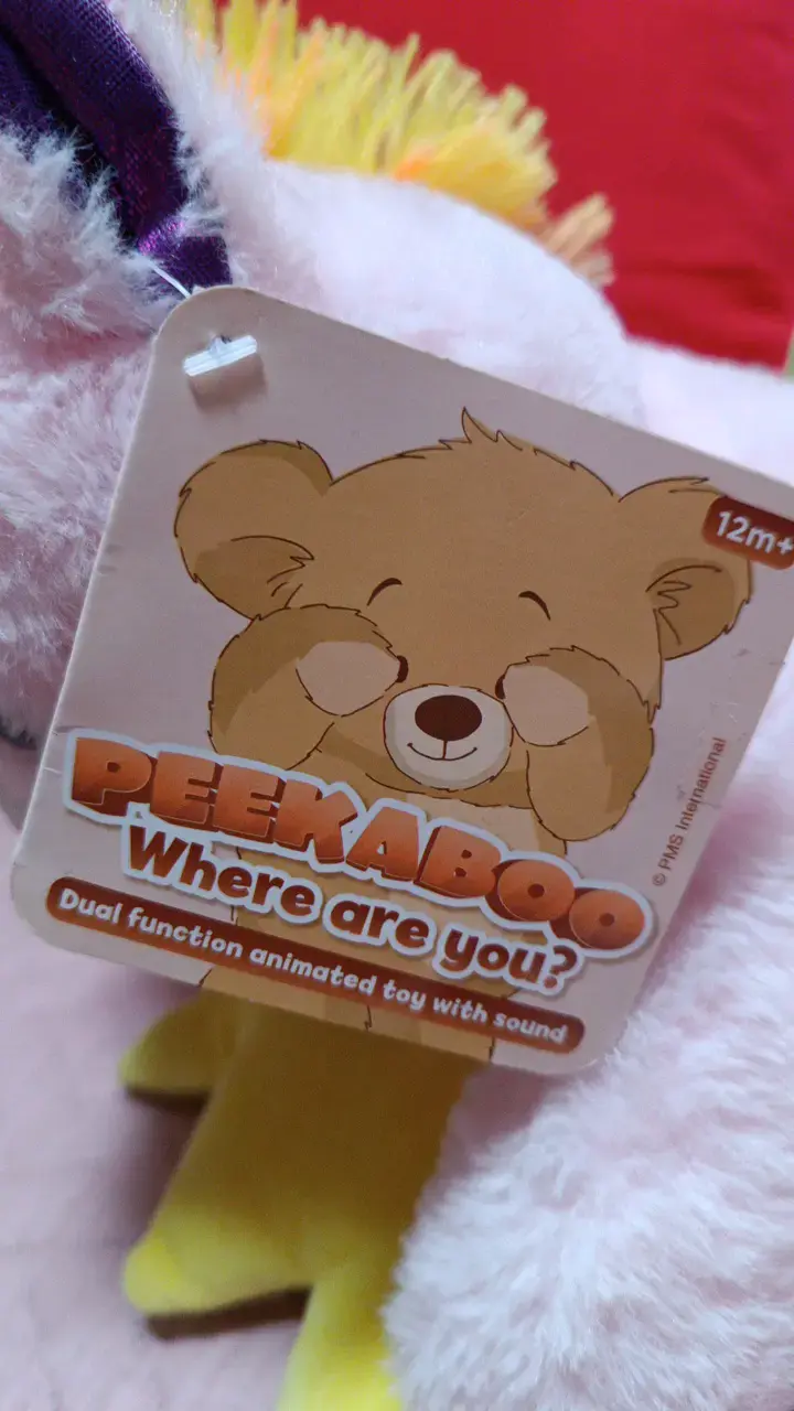 Peluche PEEKABOO Unicorn pink - 5