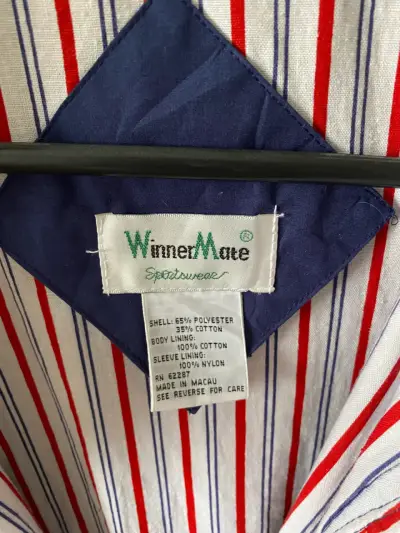 Chaqueta cortaviento azul WinnerMate con capucha - miniatura 2