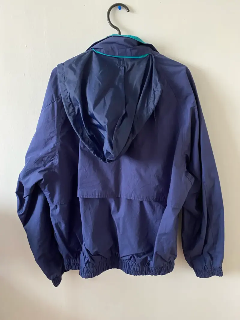 Chaqueta cortaviento azul WinnerMate con capucha - 4