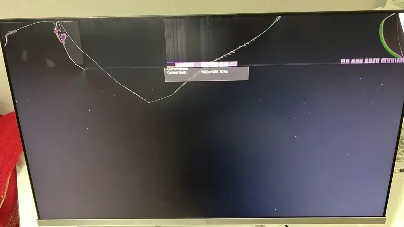 Monitor Caixun y HP  24 pulgadas con pantalla rota - 4