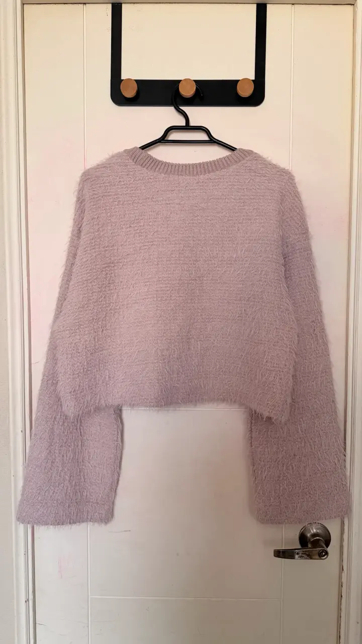 Sweater de mujer color lila suave y acogedor - 3