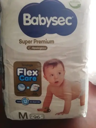 Pañales Babysec Super Premium Flex Care Talla M - miniatura 2