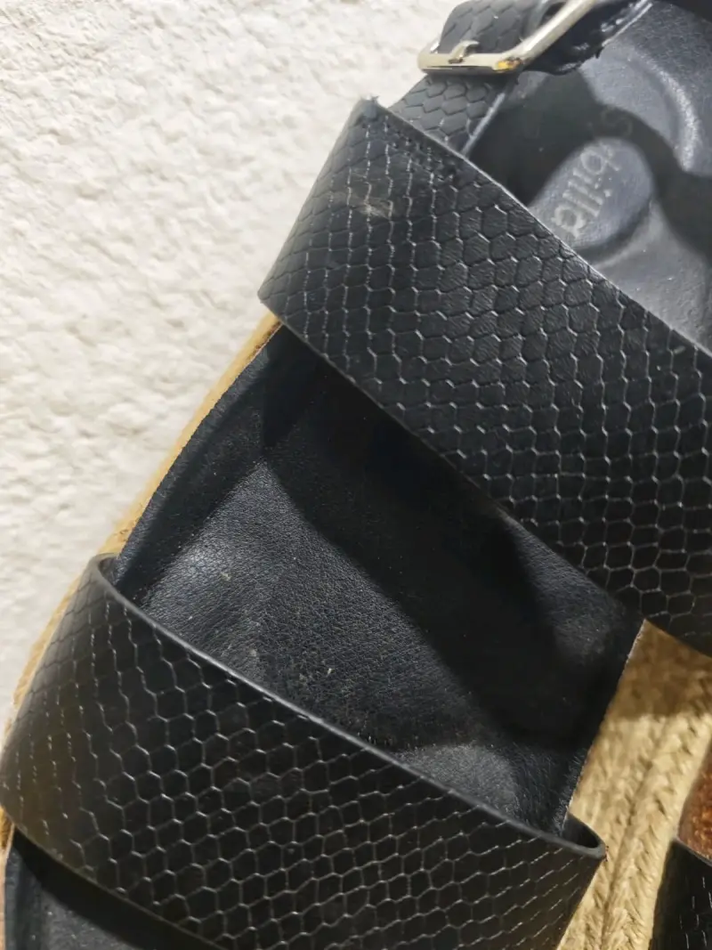 Sandalias Negras de Plataforma Sybilla Talla 39 - 6