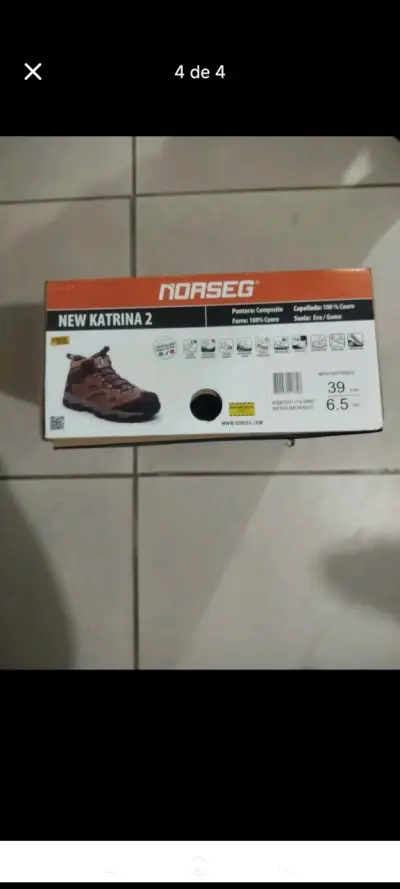 Botas de seguridad Norseg New Katrina 2 marrón - miniatura 4