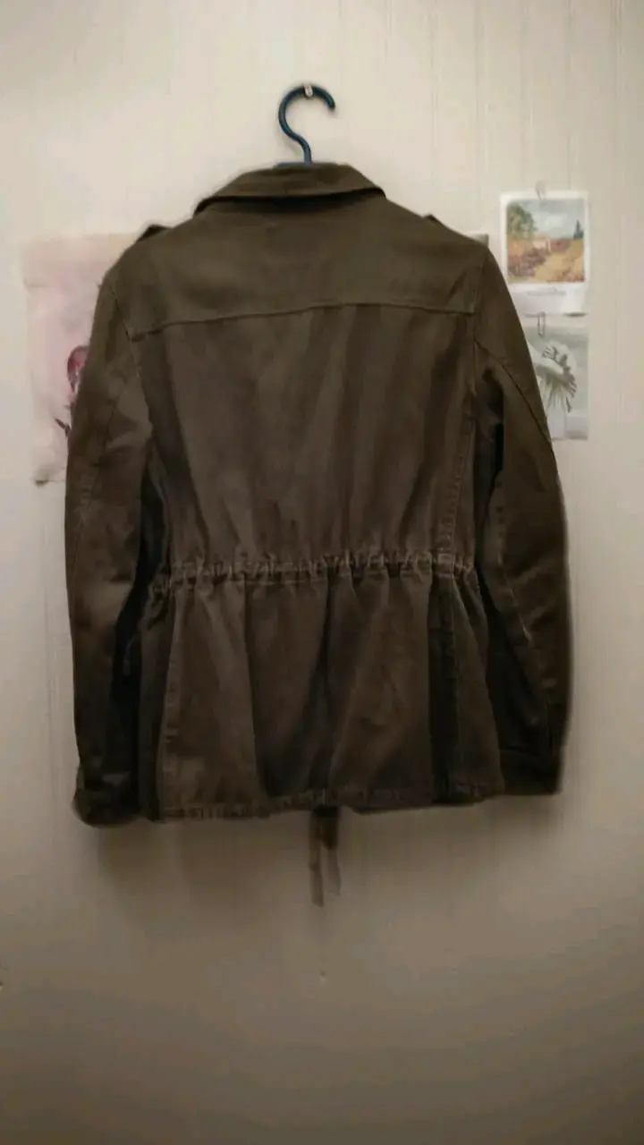 Chaqueta verde militar con bolsillos - 2