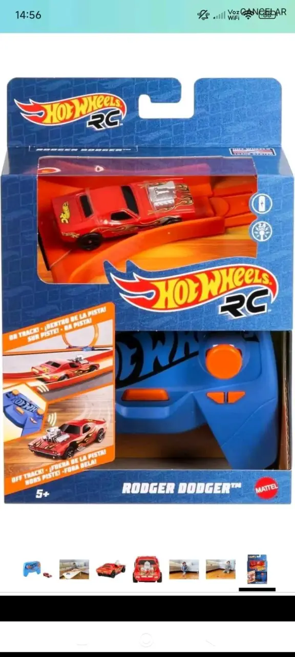 Auto a Control Remoto Hot Wheels Rodger Dodger - 1