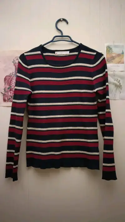 Suéter a rayas para mujer talla M - miniatura 1