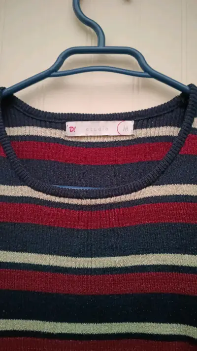 Suéter a rayas para mujer talla M - miniatura 2