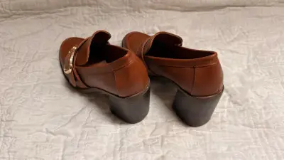 Zapatos de tacón marrón con hebilla Marittimo - miniatura 3