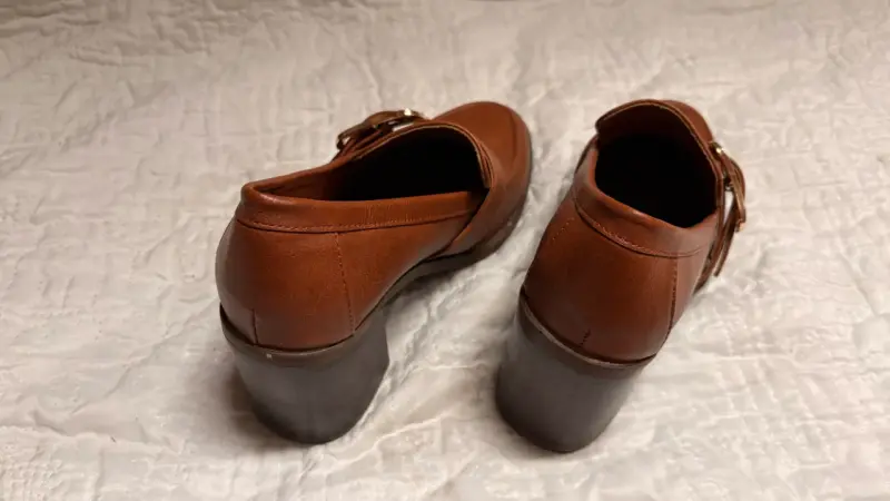 Zapatos de tacón marrón con hebilla Marittimo - 4