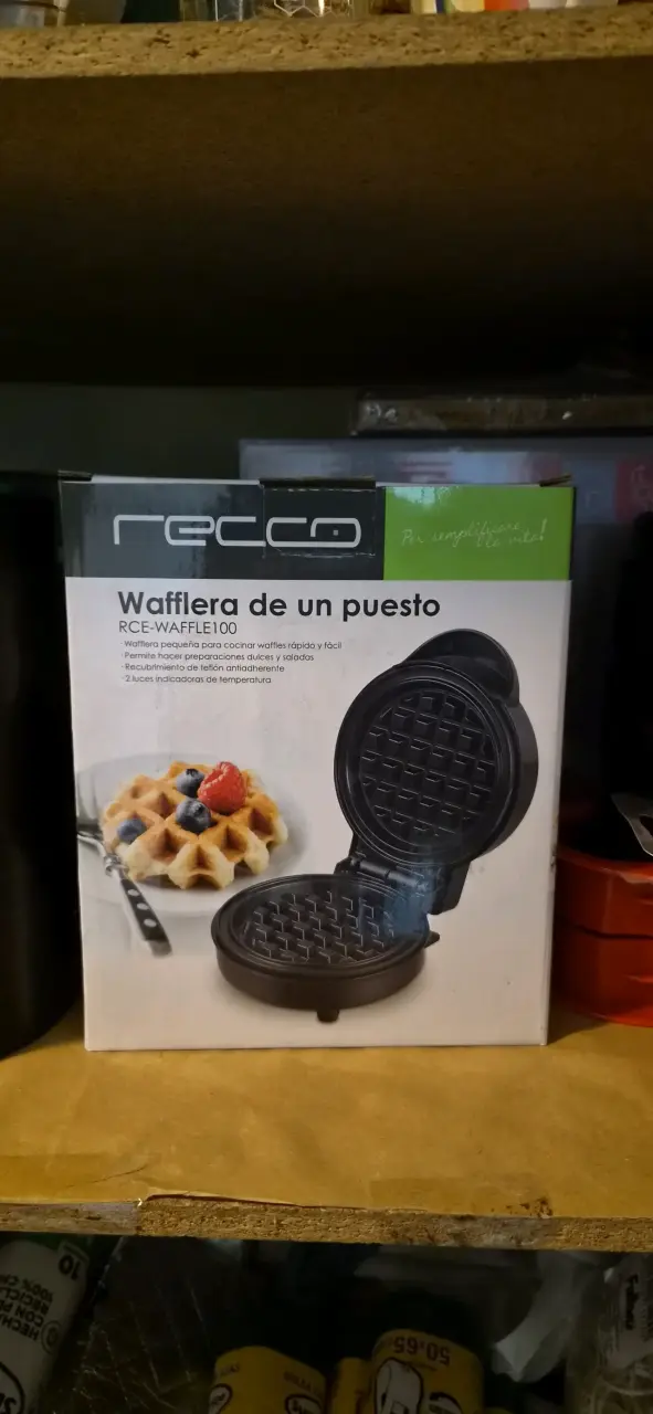 Wafflera Recco de un puesto con teflón