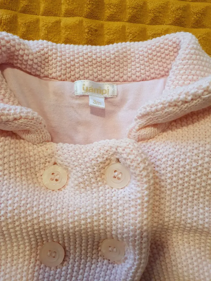Abrigo de bebé rosado 3 meses - 2