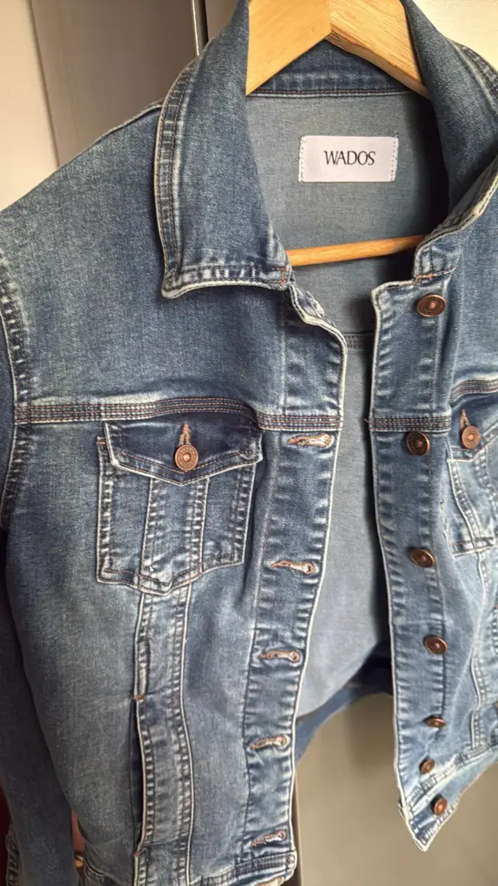 Chaqueta de mezclilla azul Wados para mujer - 3